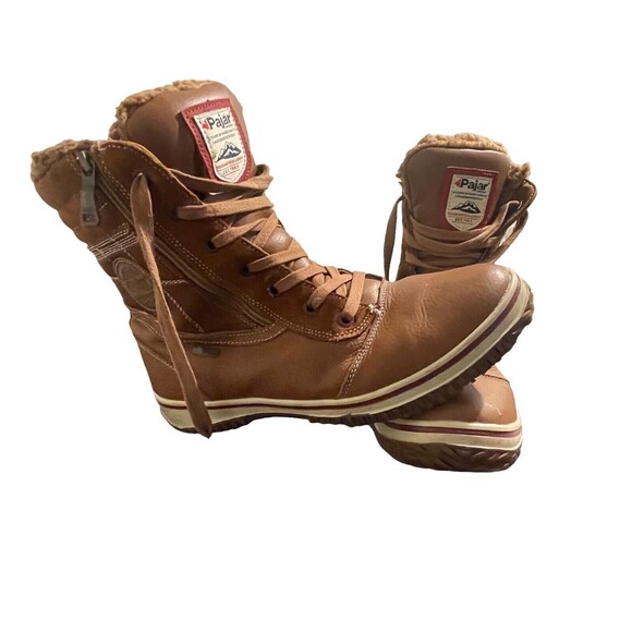 PAJAR Canada Trooper Boots Men Sz 10.5 Waterproof Winter snow boots Tan Brown - Picture 4 of 16